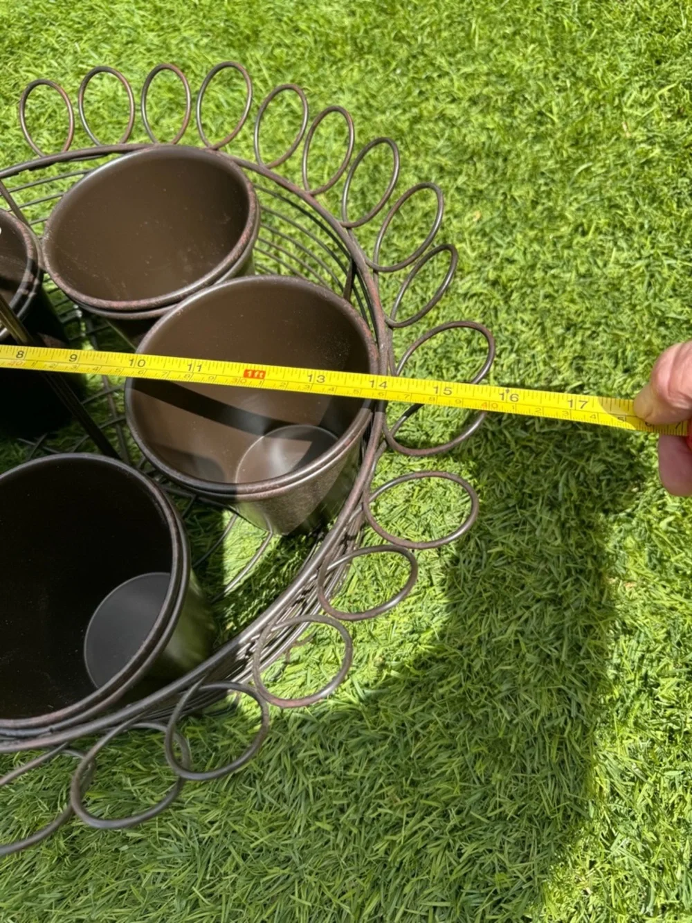 NWT Crate&Barrel Herb Set with Metal Pots